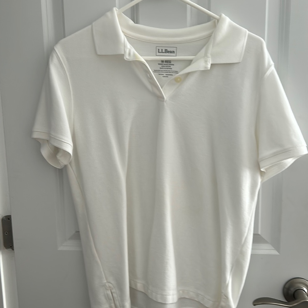 L. L. Bean White School Shirt